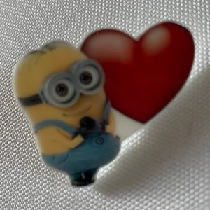NWT. Handmade Minion from the Cartoon Despicable Me Small Pin Brooch!
